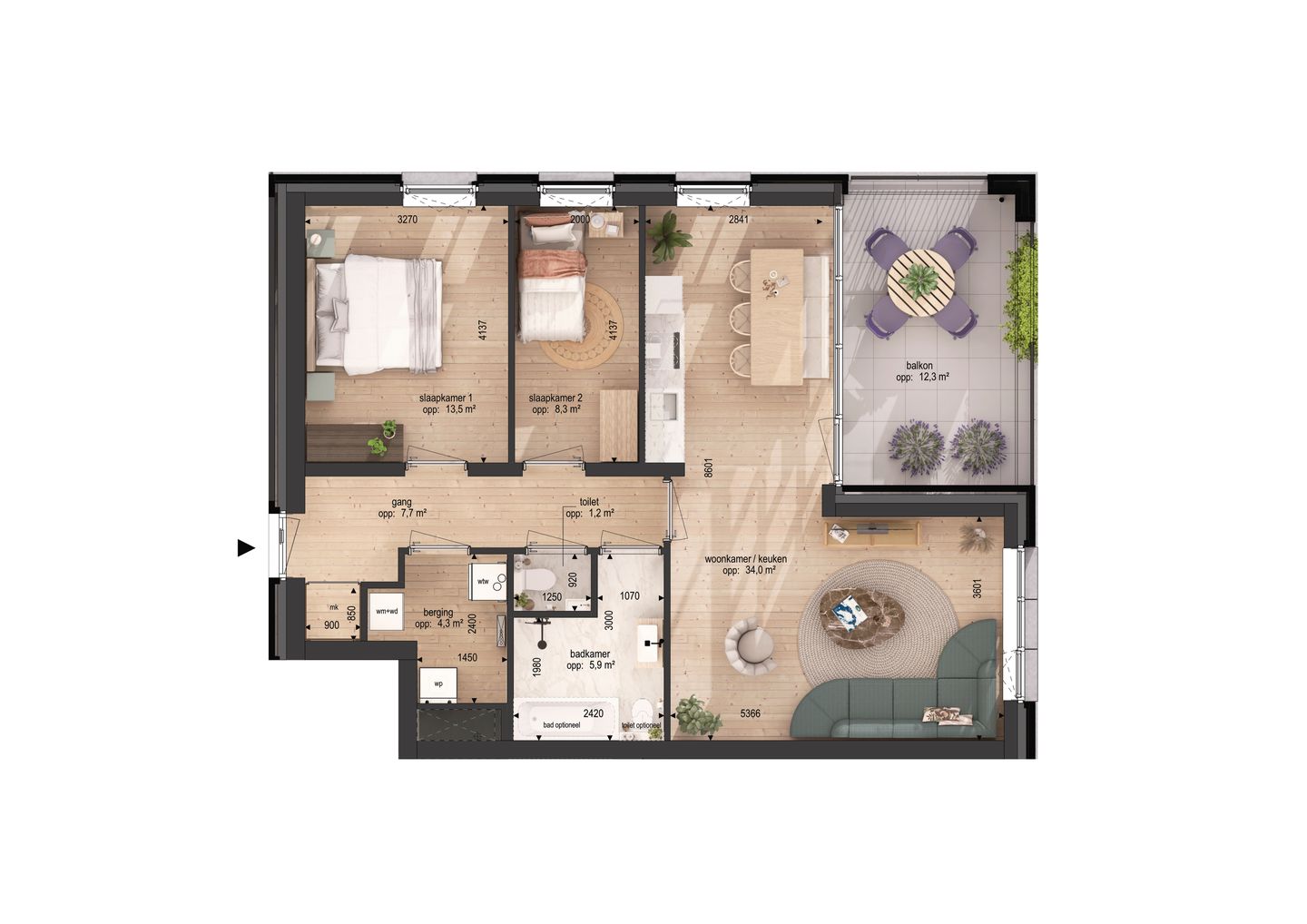 Dingstraat nieuwbouwappartement A30