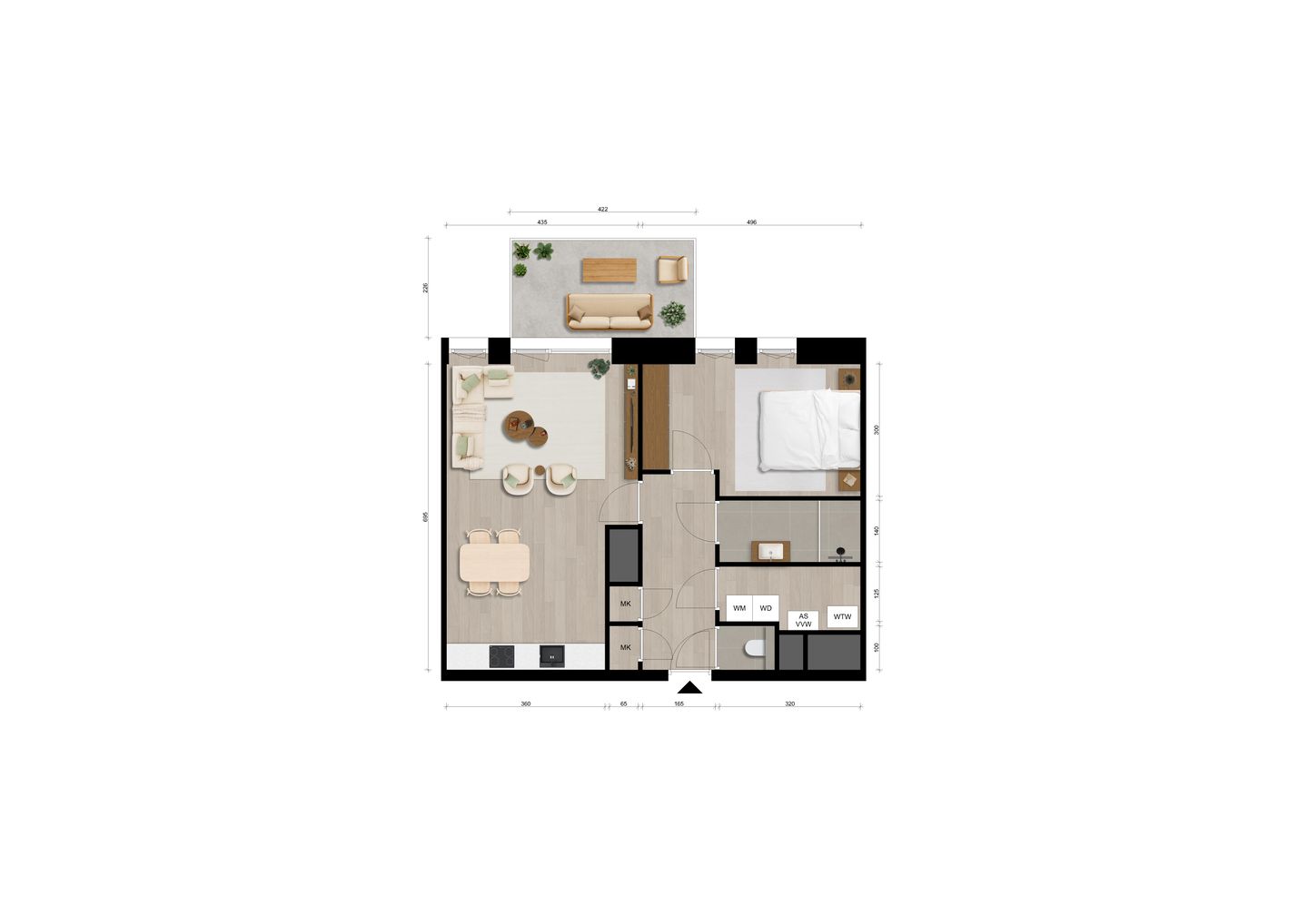 Appartement (Bouwnr. 14)