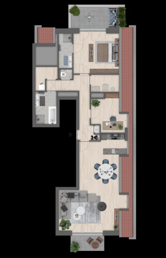 Penthouse Breevaart Noord (Bouwnr. 15)