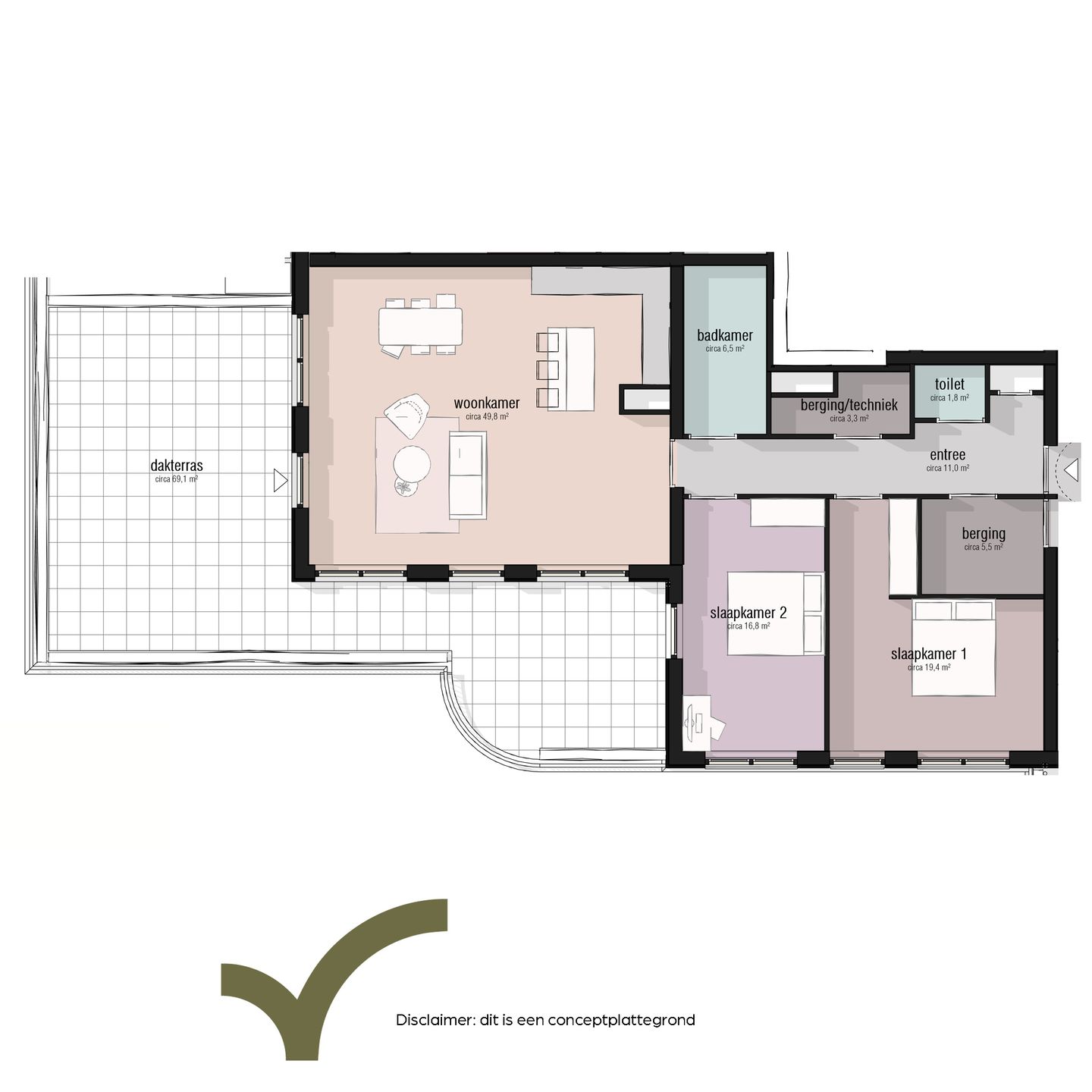 Topappartement (Bouwnr. 49)