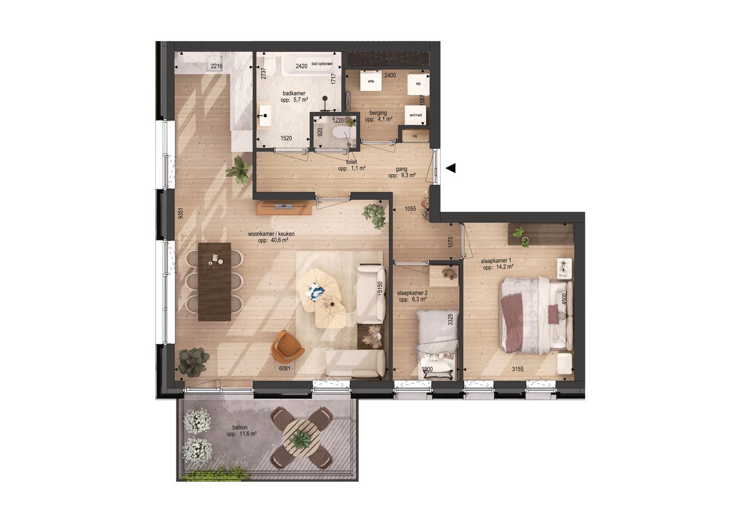Dingstraat nieuwbouwappartement B09