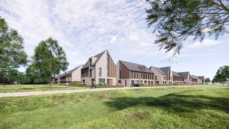 Drie-onder-één-kapwoning. (Bouwnr. 25)