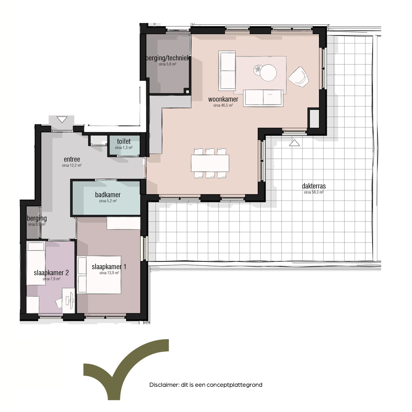 Topappartement (Bouwnr. 47)