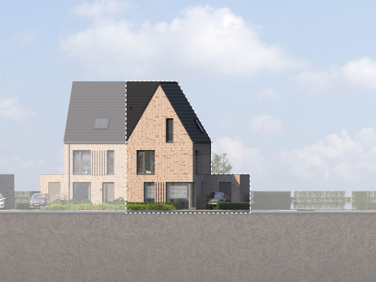 2 onder 1 kapwoning (Bouwnr. 105)