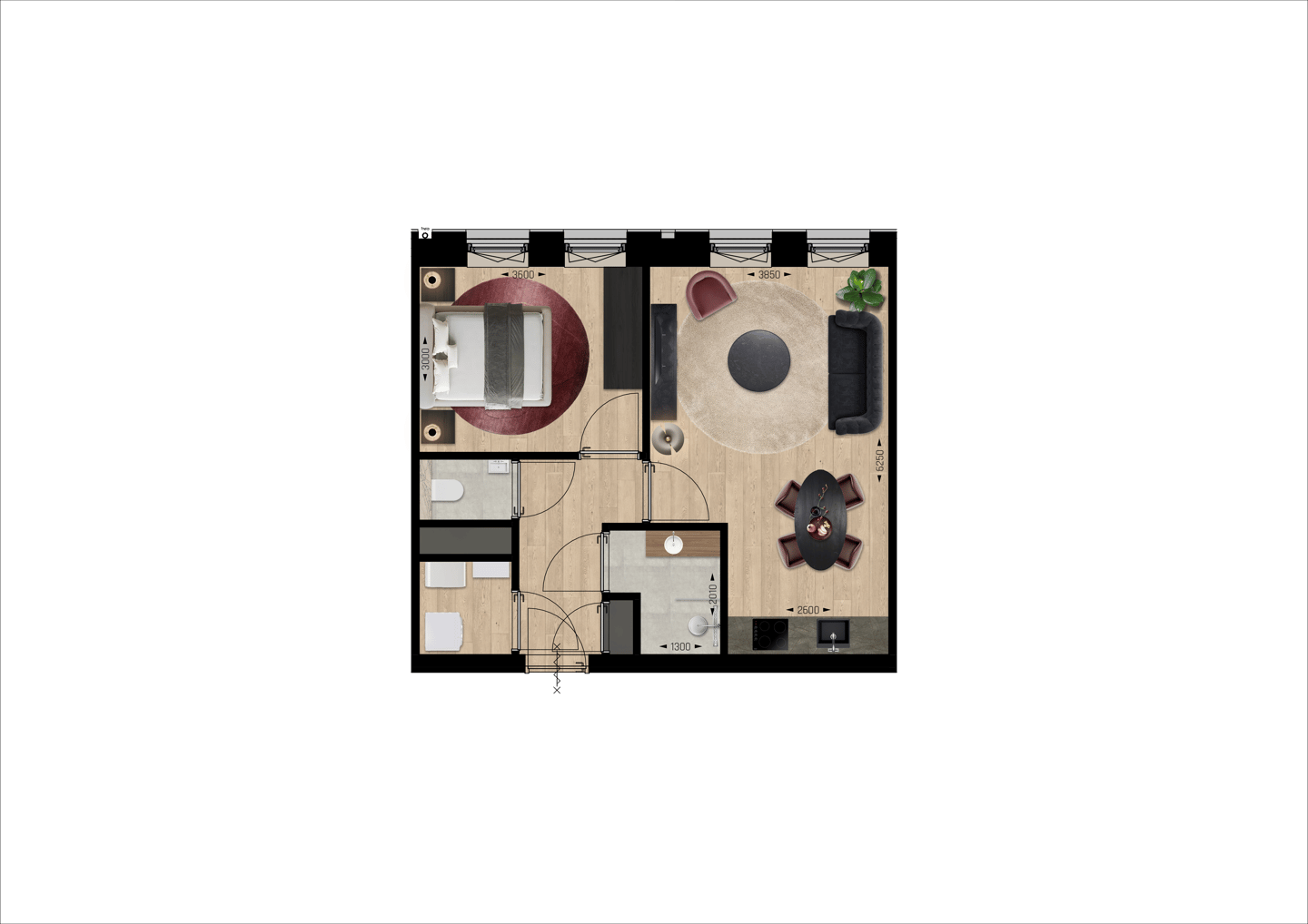 Tweekamerappartementen (Bouwnr. 153)