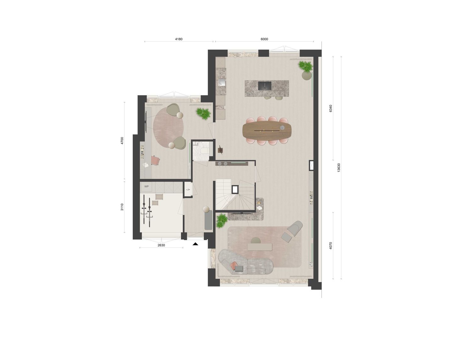 Twee-onder-een-kap woning (Bouwnr. 1)