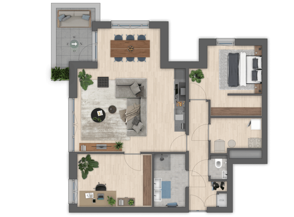 Appartement Breevaart Noord (Bouwnr. 12)
