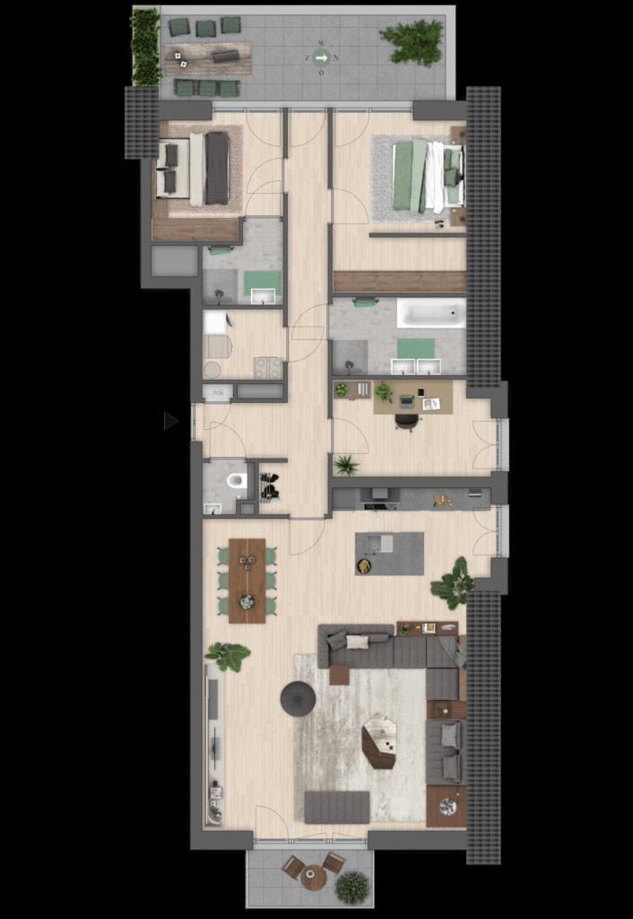 Penthouse Breevaart Zuid (Bouwnr. 7)
