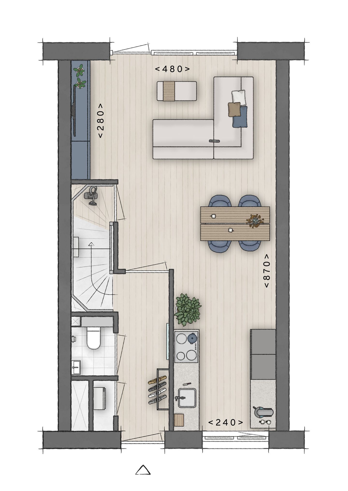 8 | Rijwoning | De Tuinen | Fase 7b (Bouwnr. 8)