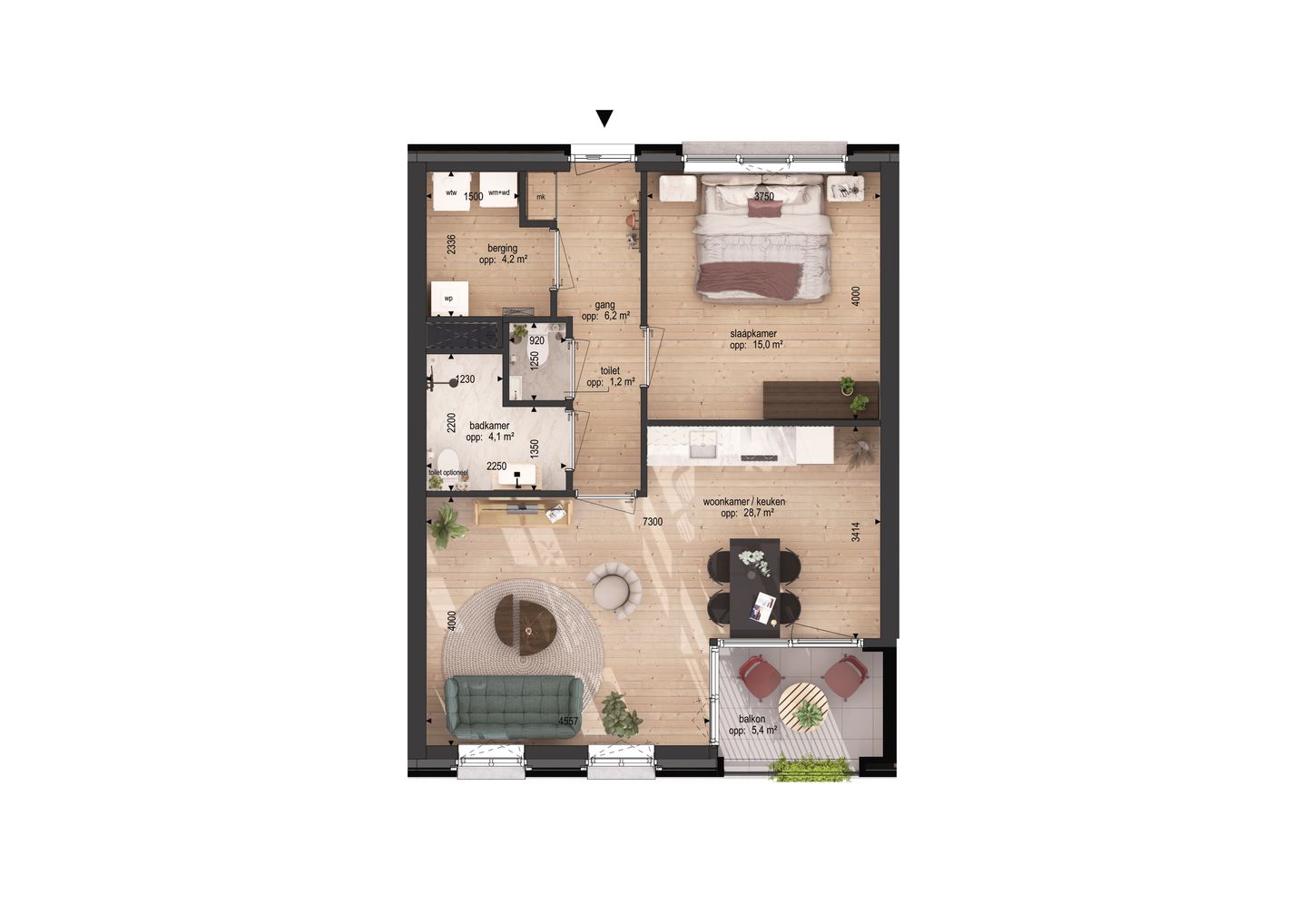 Dingstraat nieuwbouwappartement A23