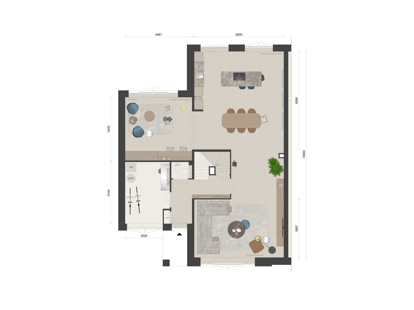 Twee-onder-een-kap woning (Bouwnr. 14)