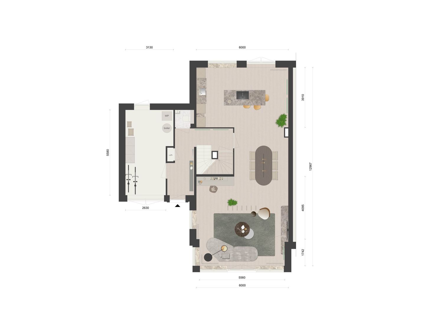 Twee-onder-een-kap woning (Bouwnr. 12)